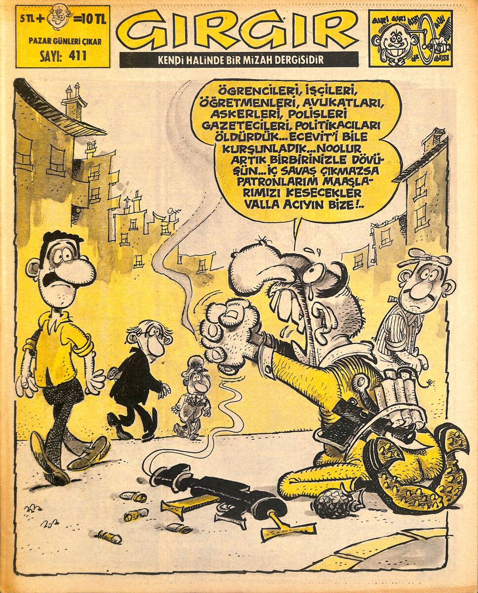 Gırgır Mizah Dergisi 22 Haziran 1980 Sayı : 411 NDR97663 - 1