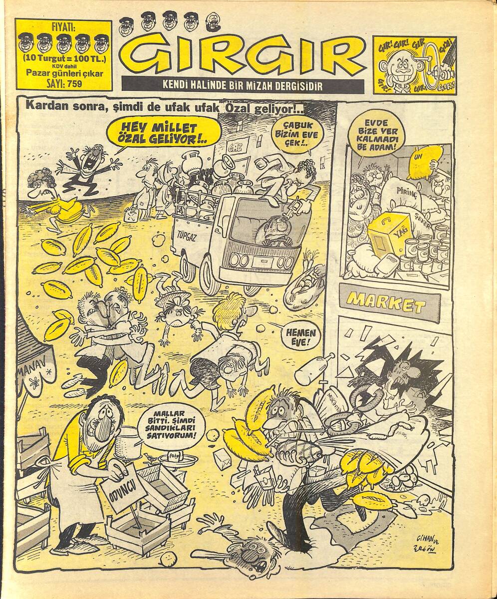 Gırgır Mizah Dergisi 22 Mart 1987 Sayı : 759 NDR97014 - 1