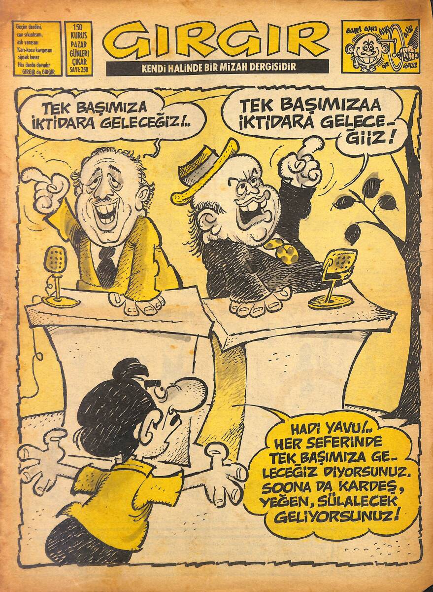 Gırgır Mizah Dergisi 22 Mayıs 1977 Sayı: 250 NDR97804 - 1