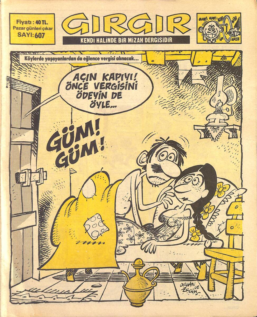 Gırgır Mizah Dergisi 22 Nisan 1984 Sayı : 607 NDR96852 - 1
