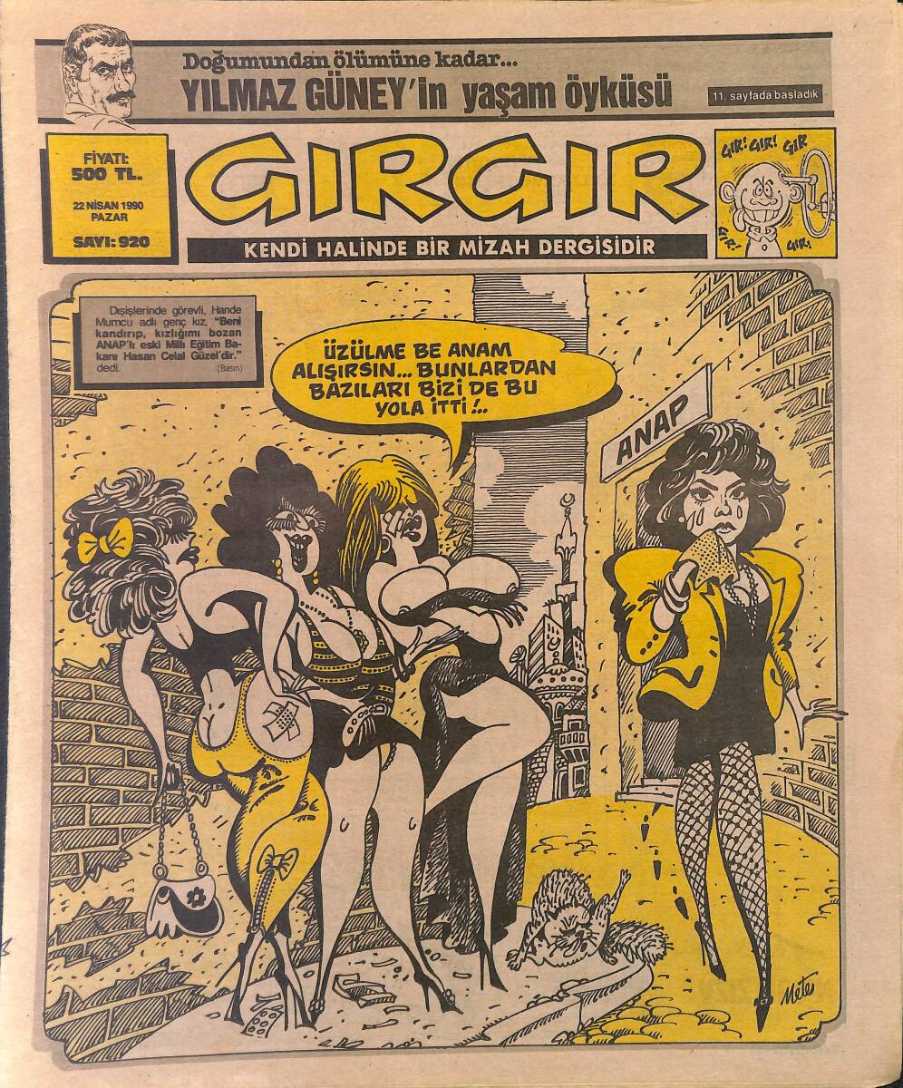 Gırgır Mizah Dergisi 22 Nisan 1990 Sayı: 920 NDR97861 - 1
