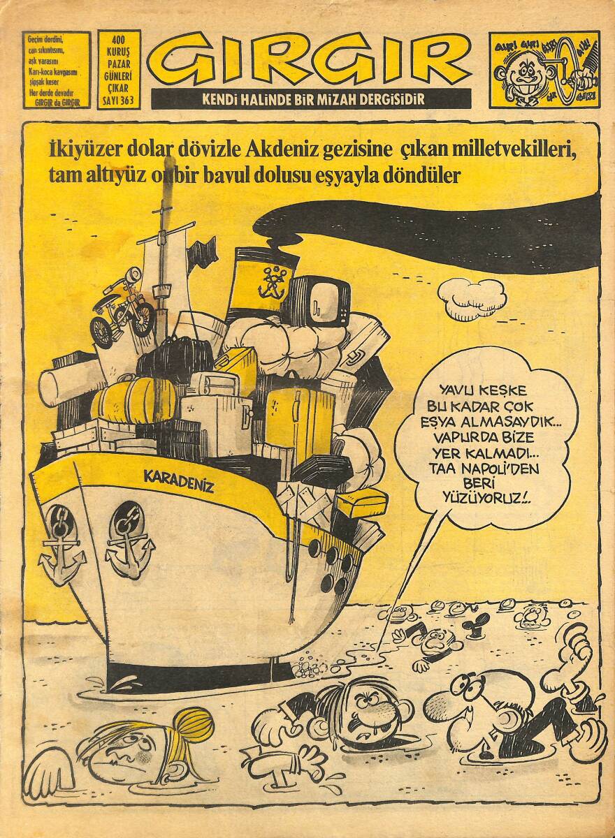 Gırgır Mizah Dergisi 22 Temmuz 1979 Sayı : 363 NDR97590 - 1