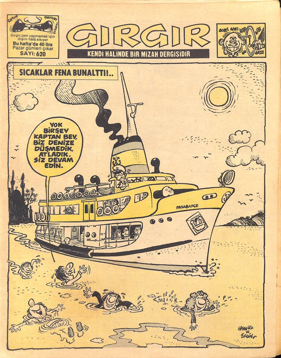Gırgır Mizah Dergisi 22 Temmuz 1984 Sayı : 620 NDR96971 - 1