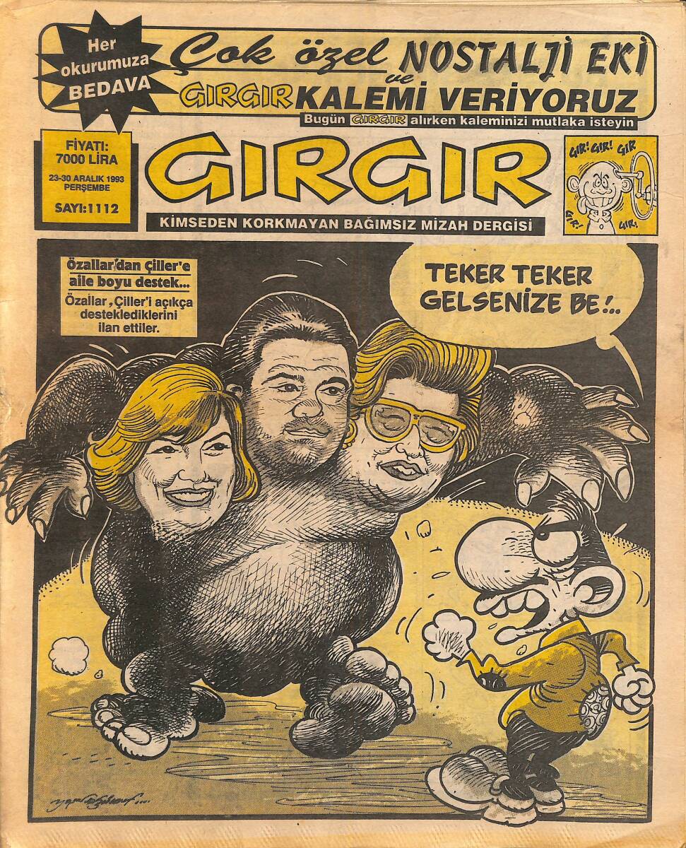 Gırgır Mizah Dergisi 23-30 Aralık 1993 Sayı 1112 NDR94872 - 1