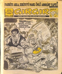 Gırgır Mizah Dergisi 23 - 30 Temmuz 1992 Sayı : 1038 NDR97763 - Gökçekoleksiyon