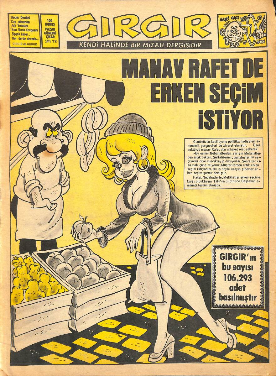 Gırgır Mizah Dergisi 23 Aralık 1973 Sayı : 72 NDR96803 - 1