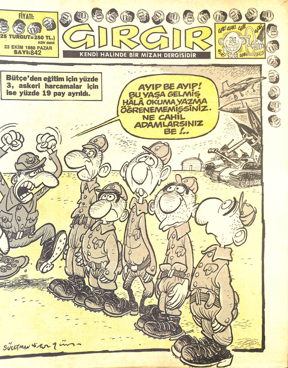 Gırgır Mizah Dergisi 23 Ekim 1988 Sayı : 842 NDR97044 - 1