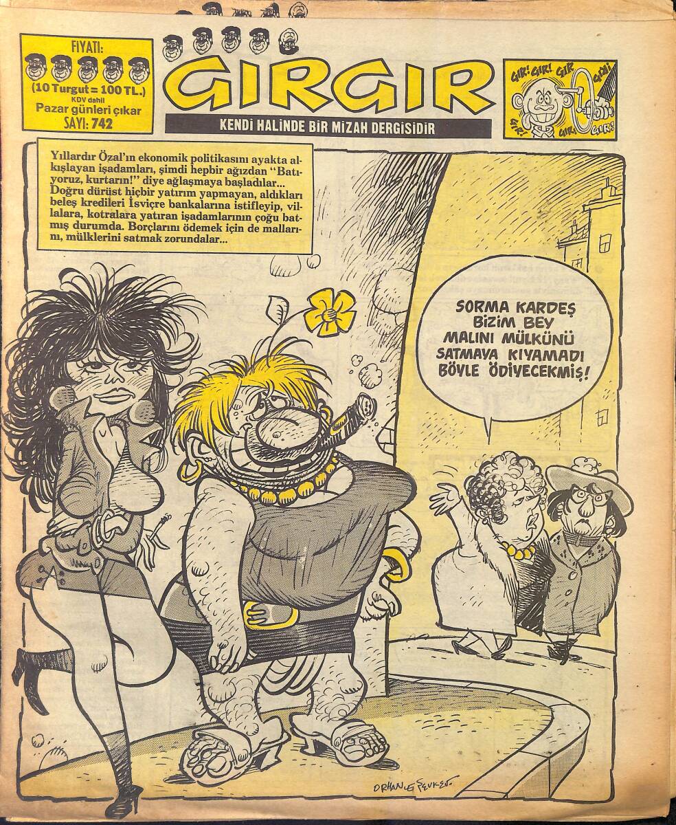 Gırgır Mizah Dergisi 23 Kasım 1986 Sayı : 742 NDR96867 - 1