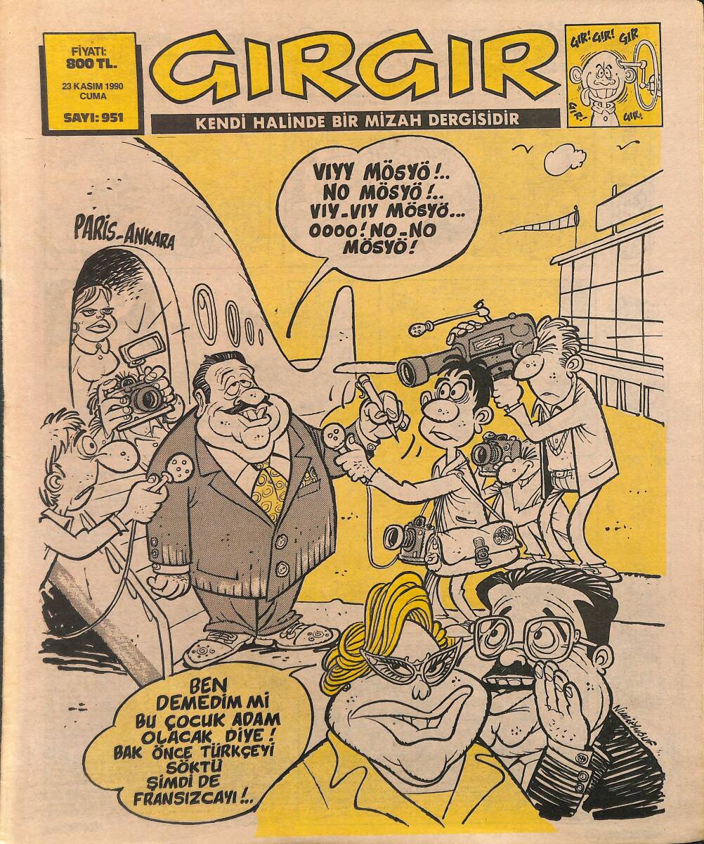 Gırgır Mizah Dergisi 23 Kasım 1990 Sayı: 951 NDR97835 - 1