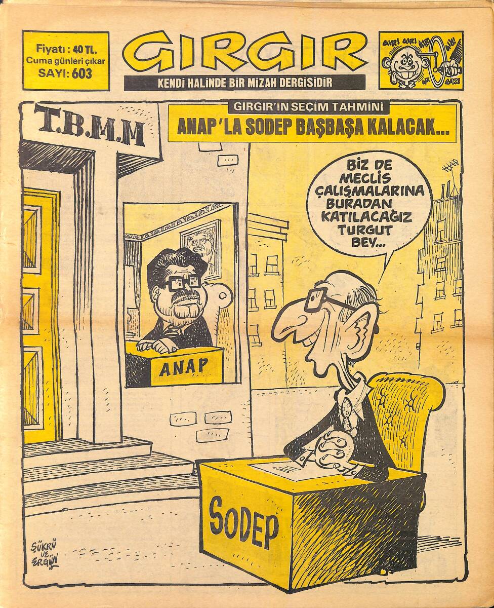 Gırgır Mizah Dergisi 23 Mart 1984 Sayı : 603 NDR96856 - 1