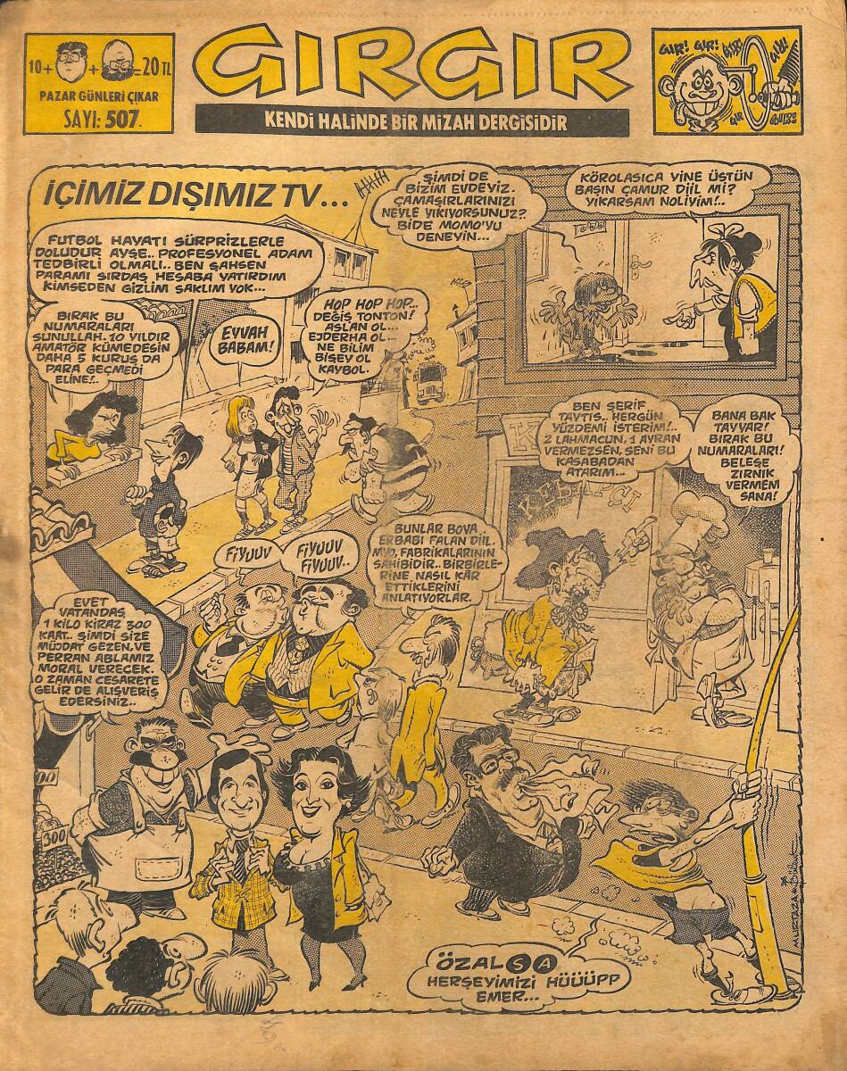 Gırgır Mizah Dergisi 23 Mayıs 1982 Sayı : 507 NDR97541 - 1