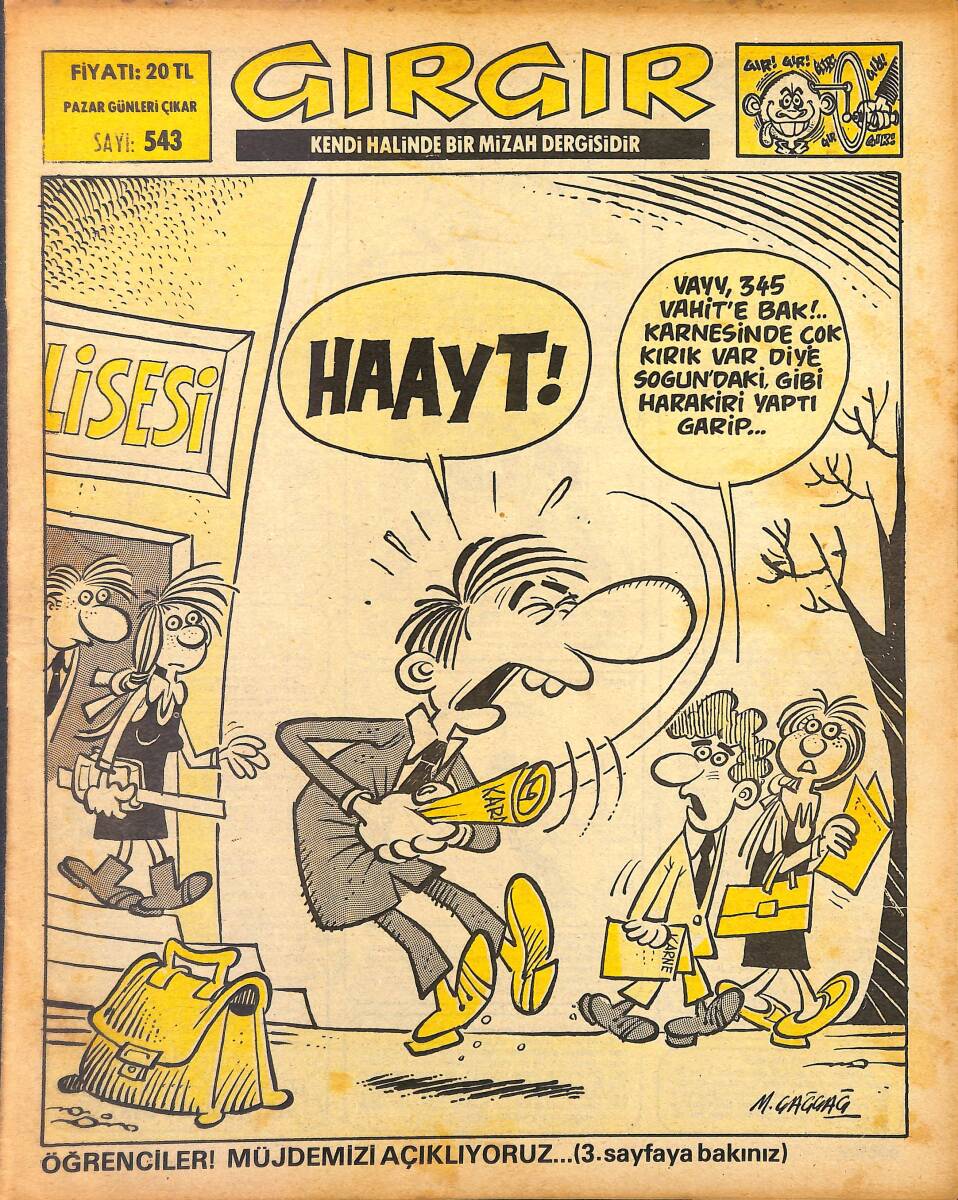 Gırgır Mizah Dergisi 23 Ocak 1983 Sayı: 543 NDR97815 - 1