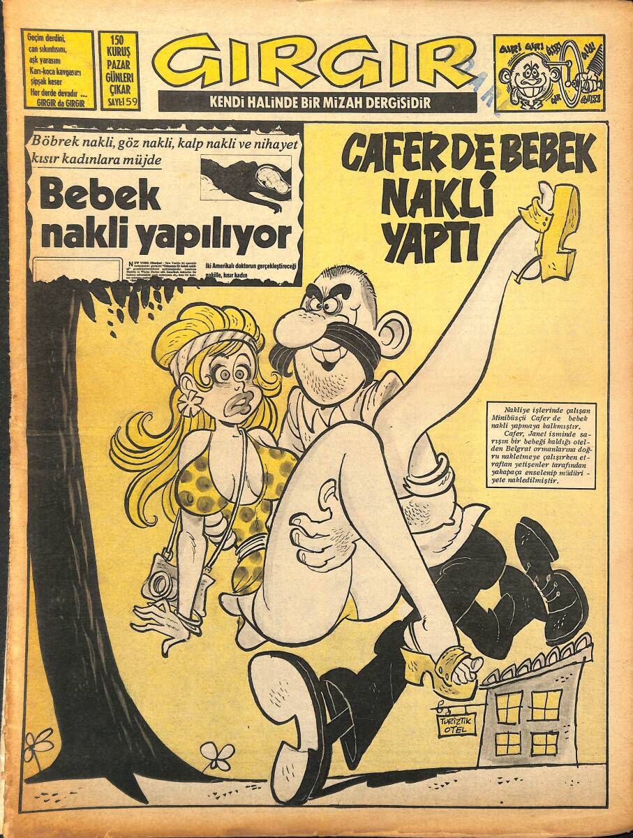 Gırgır Mizah Dergisi 24 Ağustos 1975 Sayı 159 NDR94895 - 1