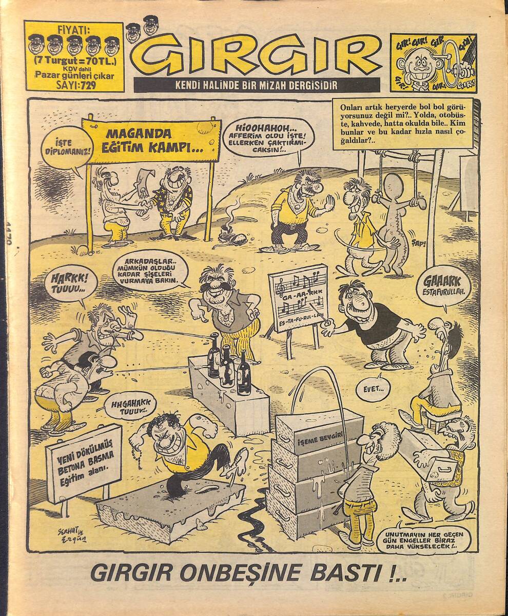 Gırgır Mizah Dergisi 24 Ağustos 1986 Sayı : 729 NDR96880 - 1