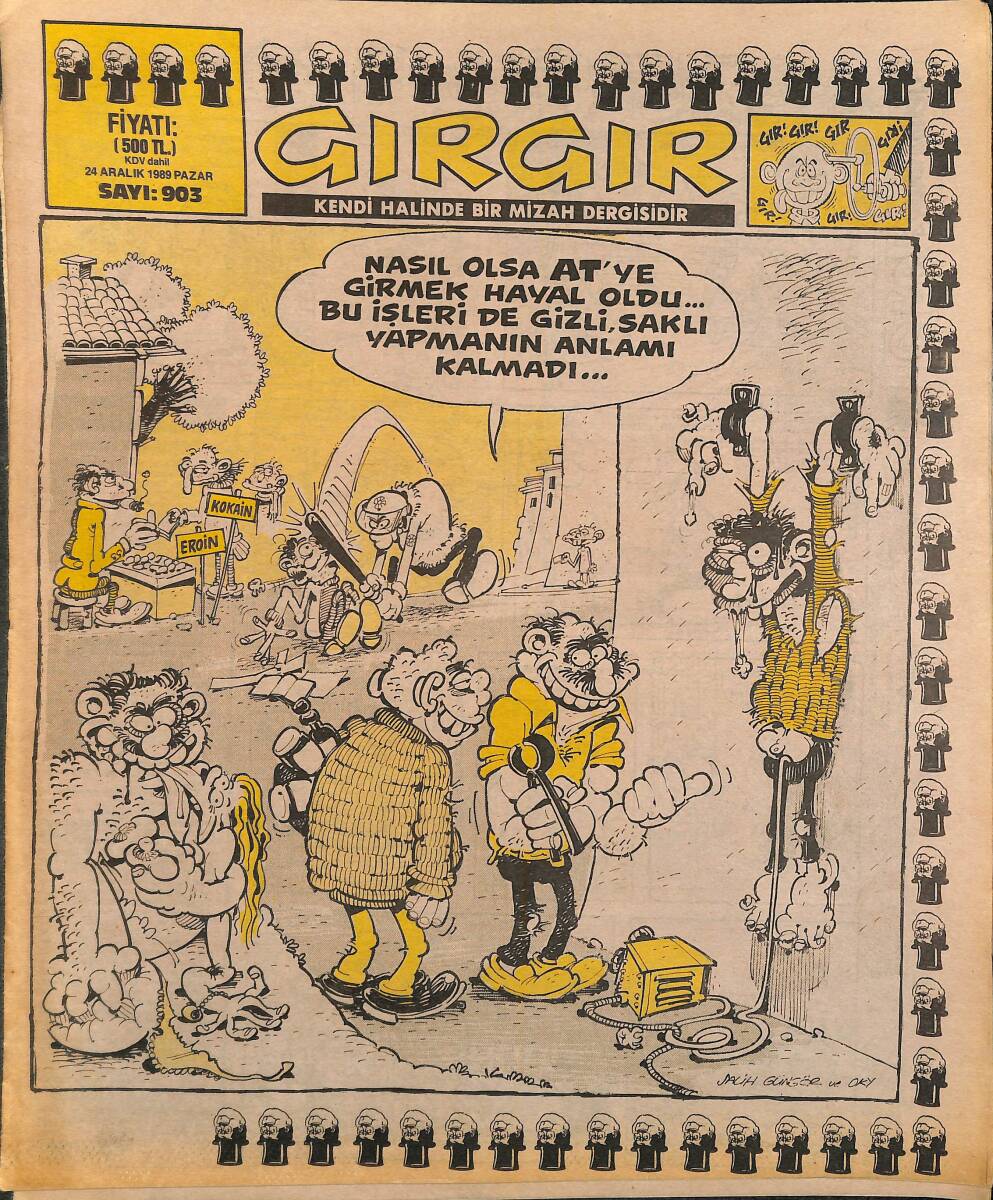 Gırgır Mizah Dergisi 24 Aralık 1989 Sayı : 903 NDR96354 - 1