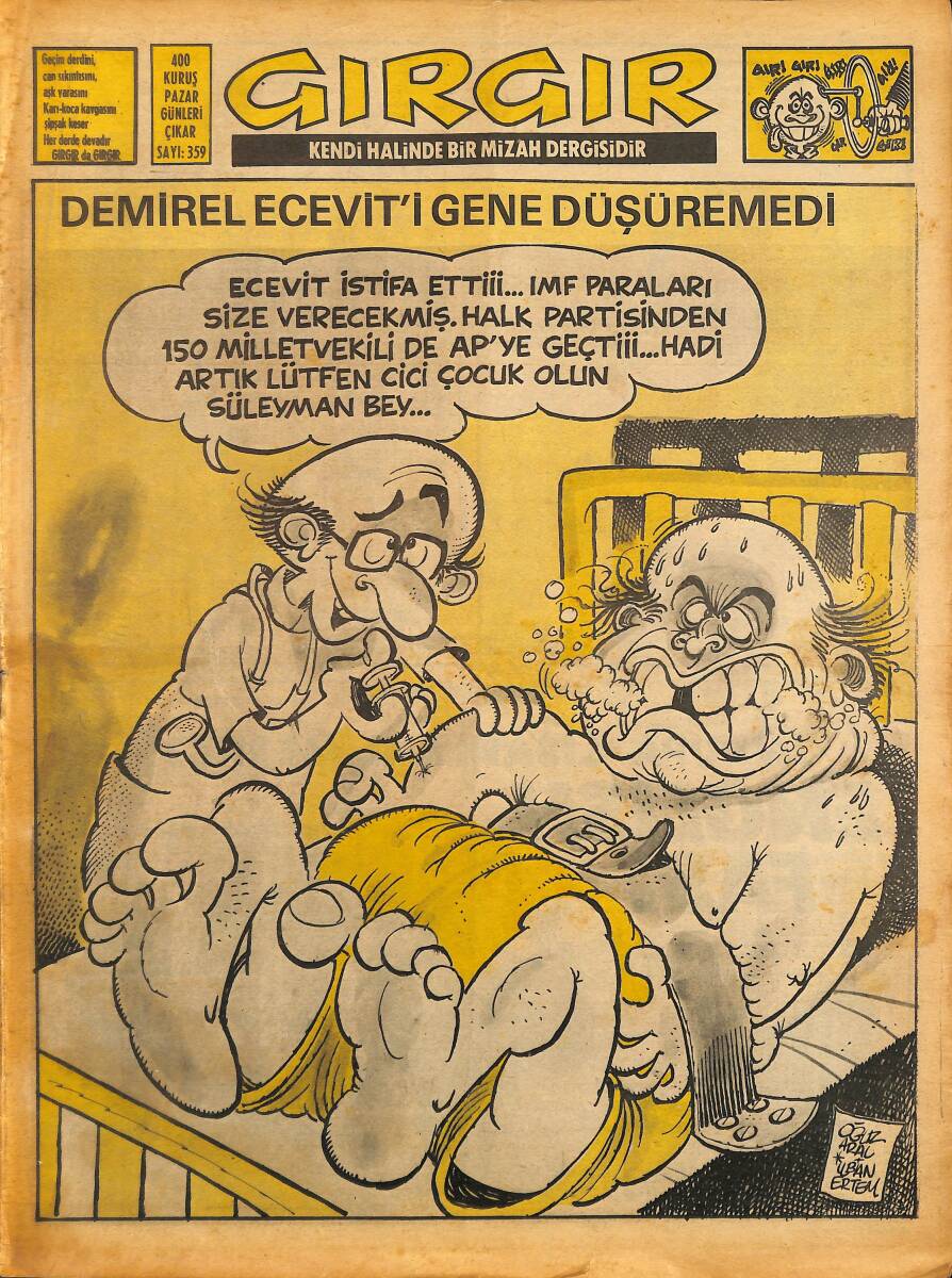 Gırgır Mizah Dergisi 24 Haziran 1979 Sayı : 359 NDR97594 - 1