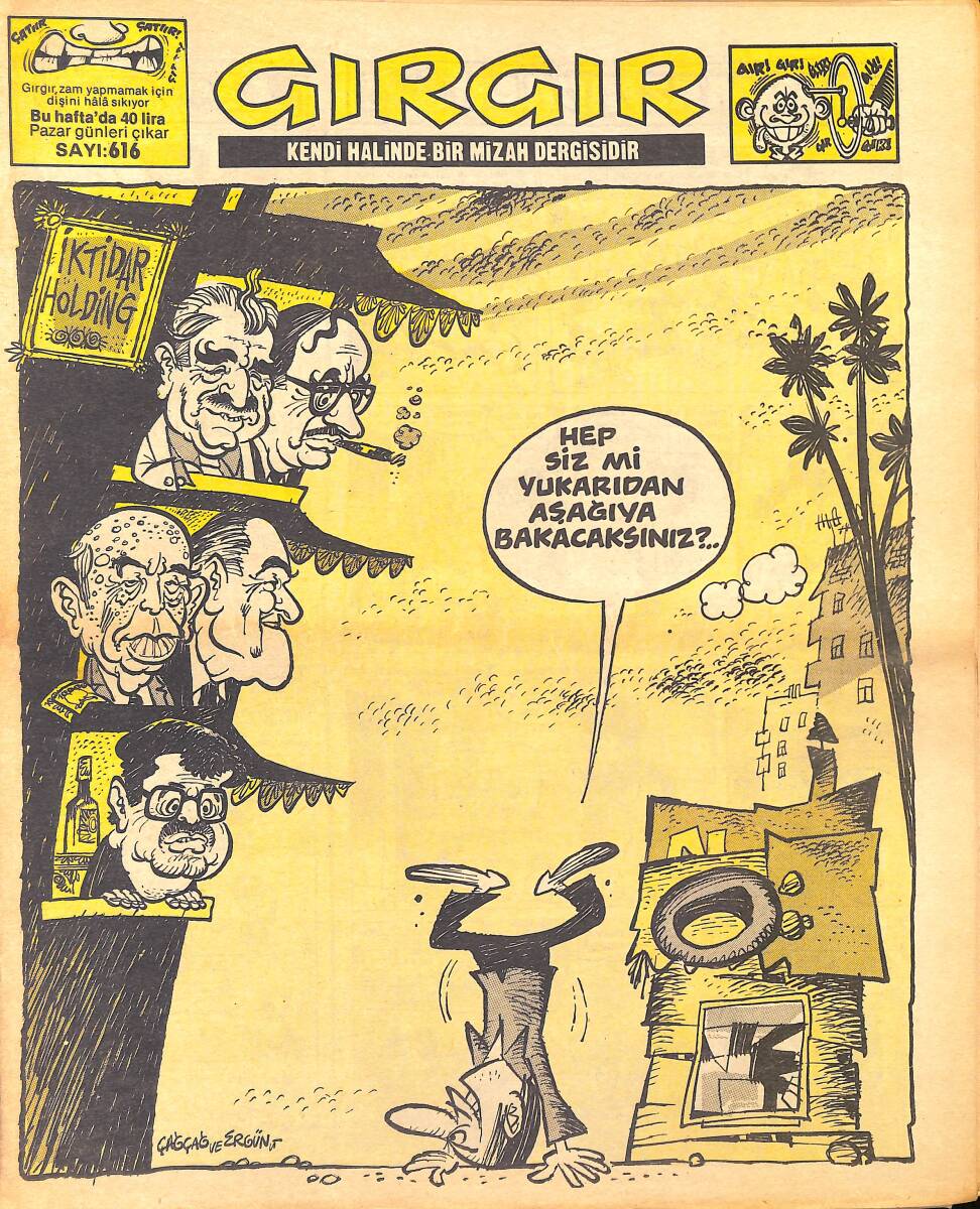 Gırgır Mizah Dergisi 24 Haziran 1984 Sayı : 616 NDR96975 - 1