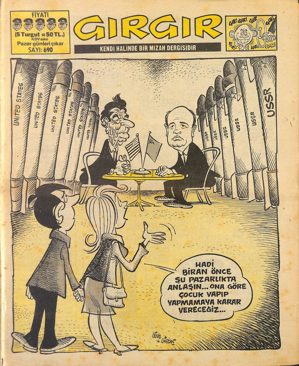 Gırgır Mizah Dergisi 24 Kasım 1985 Sayı : 690 NDR97747 - 1