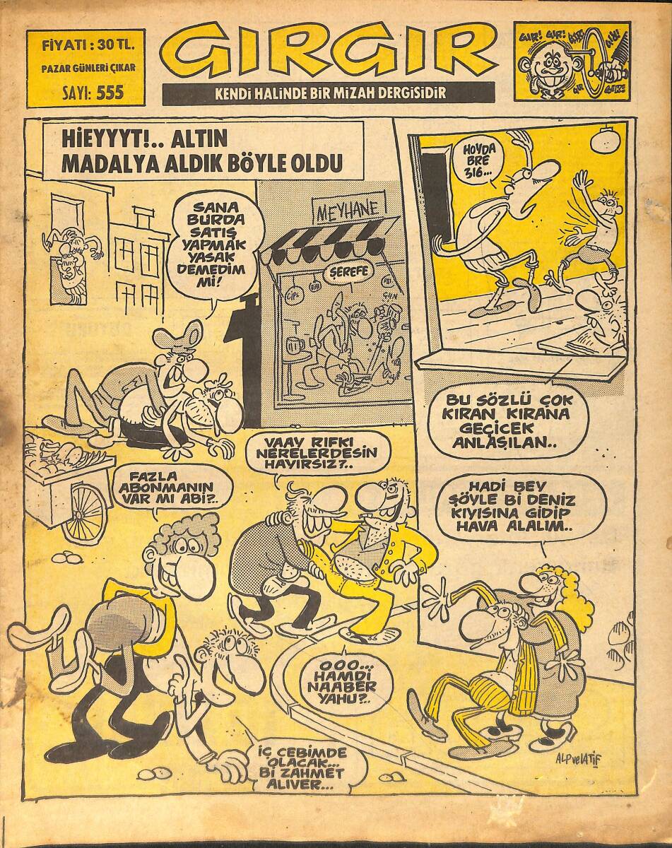 Gırgır Mizah Dergisi 24 Nisan 1983 Sayı : 555 NDR97299 - 1