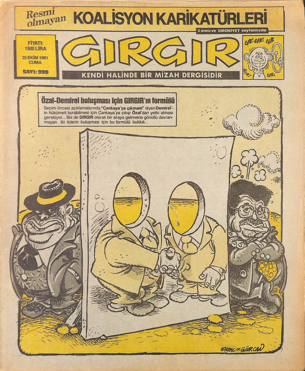 Gırgır Mizah Dergisi 25 Ekim 1991 Sayı: 999 NDR97897 - 1