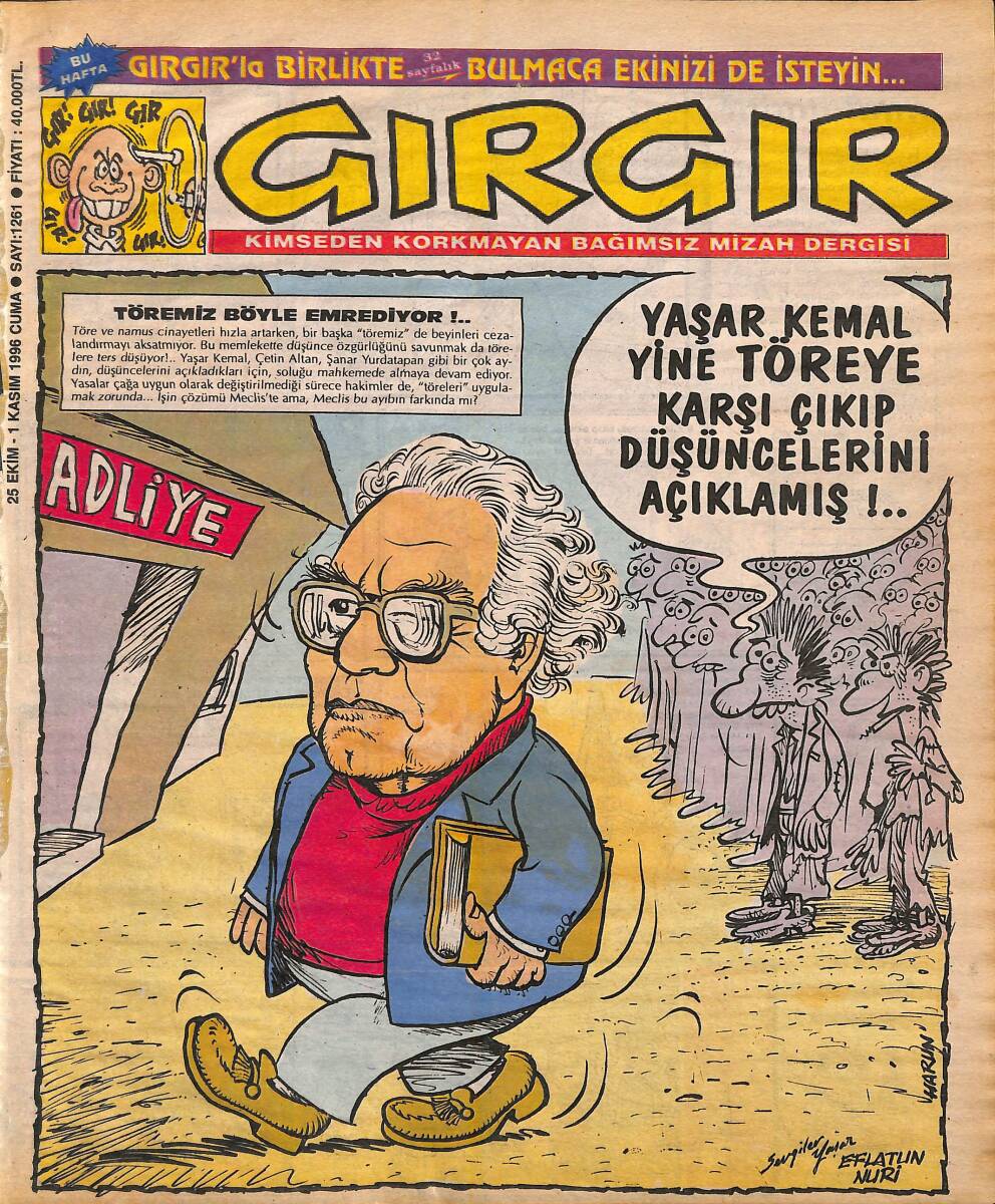 Gırgır Mizah Dergisi 25 Ekim-1Kasım 1996 Sayı 1261 NDR94889 - 1