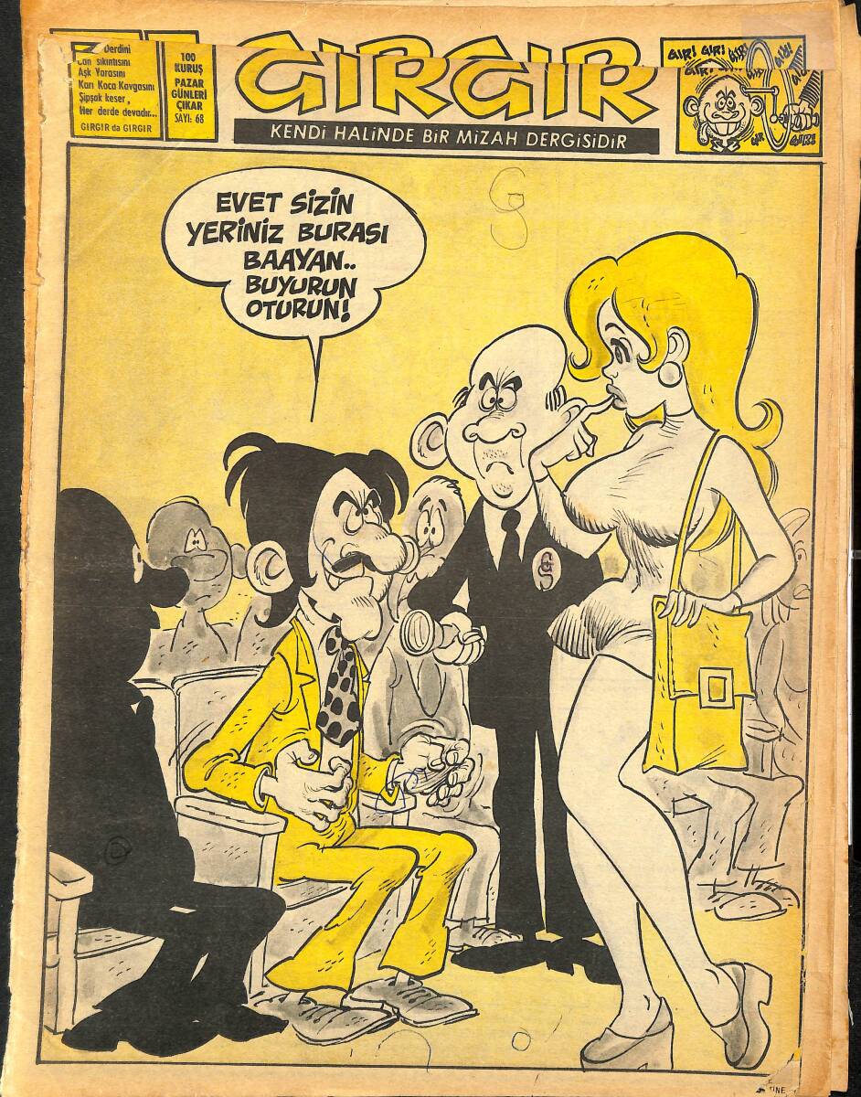 Gırgır Mizah Dergisi 25 Kasım 1973 Sayı : 68 NDR96806 - 1