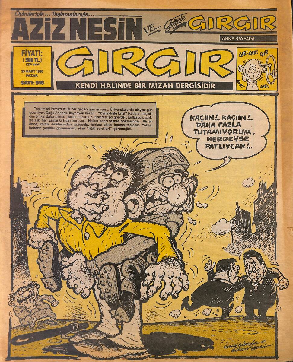 Gırgır Mizah Dergisi 25 Mart 1990 Sayı: 916 NDR97865 - 1