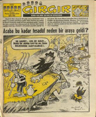 Gırgır Mizah Dergisi 25 Ocak 1987 Sayı 751 NDR80318 - 1