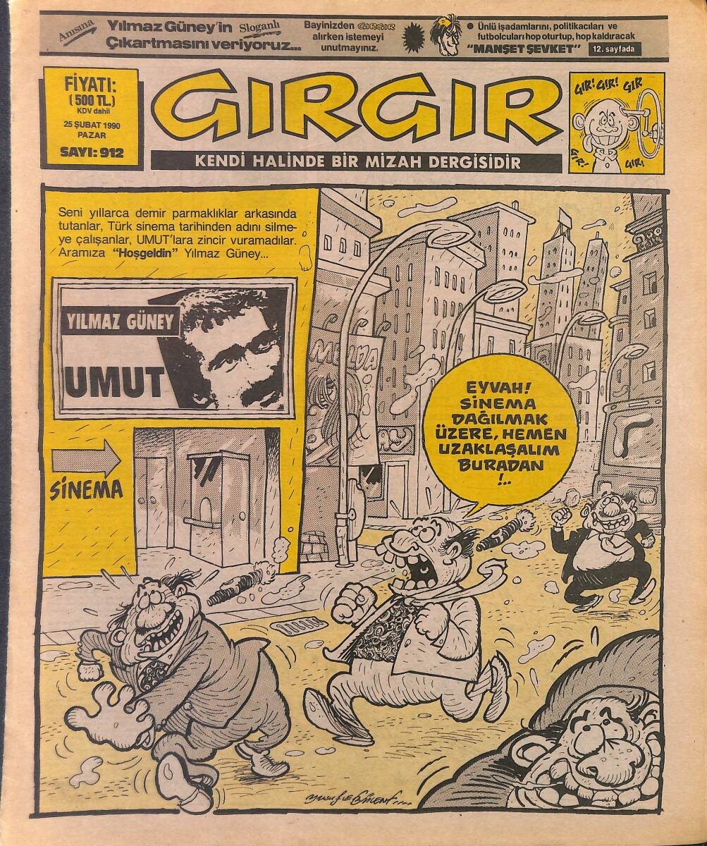 Gırgır Mizah Dergisi 25 Şubat 1990 Sayı: 912 NDR97869 - 1