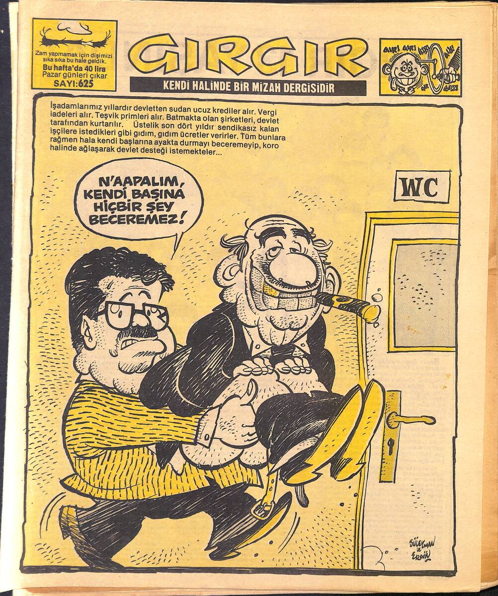 Gırgır Mizah Dergisi 26 Ağustos 1984 Sayı : 625 NDR96966 - 1