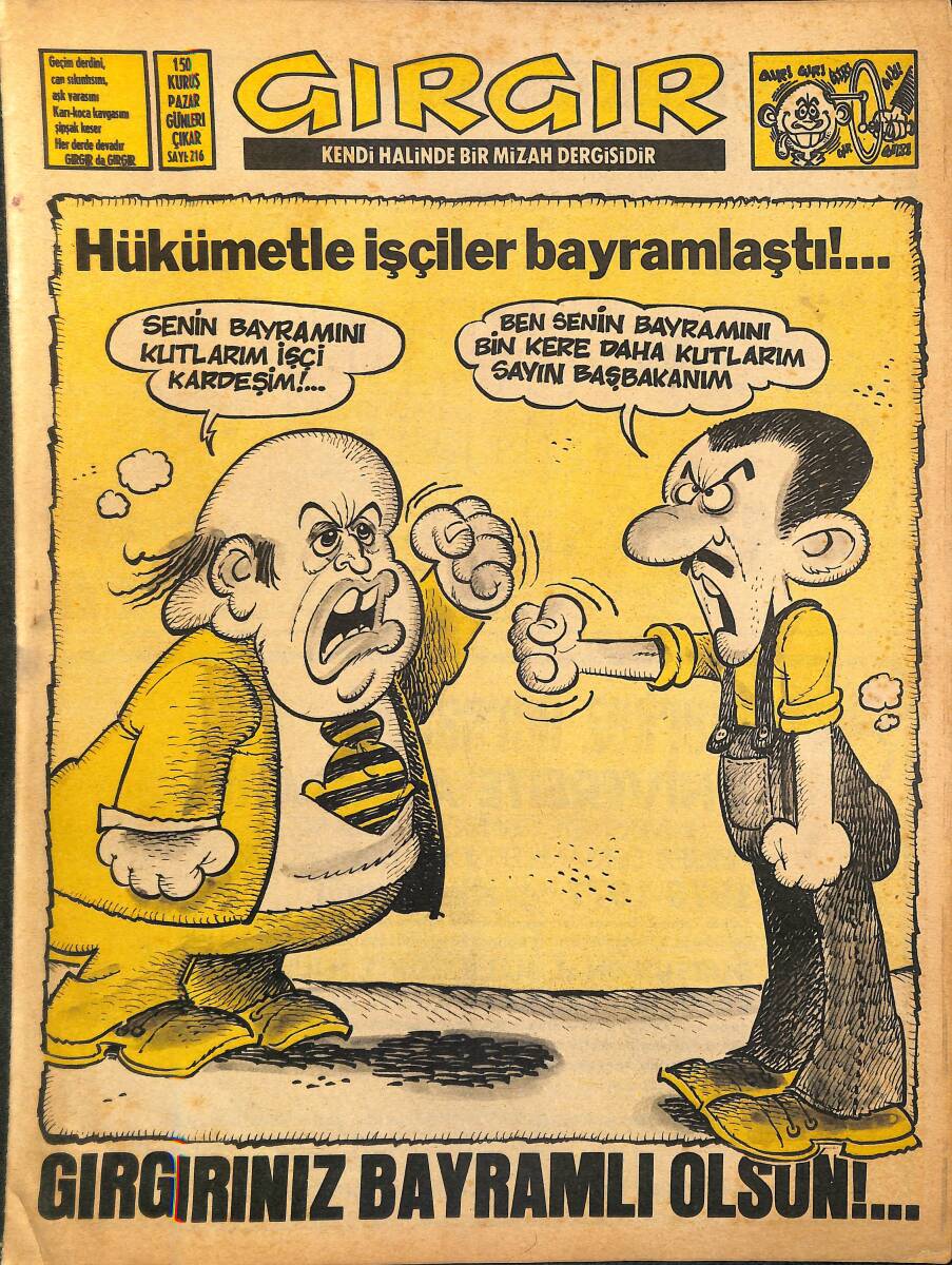 Gırgır Mizah Dergisi 26 Eylül 1976 Sayı: 216 NDR97942 - 1