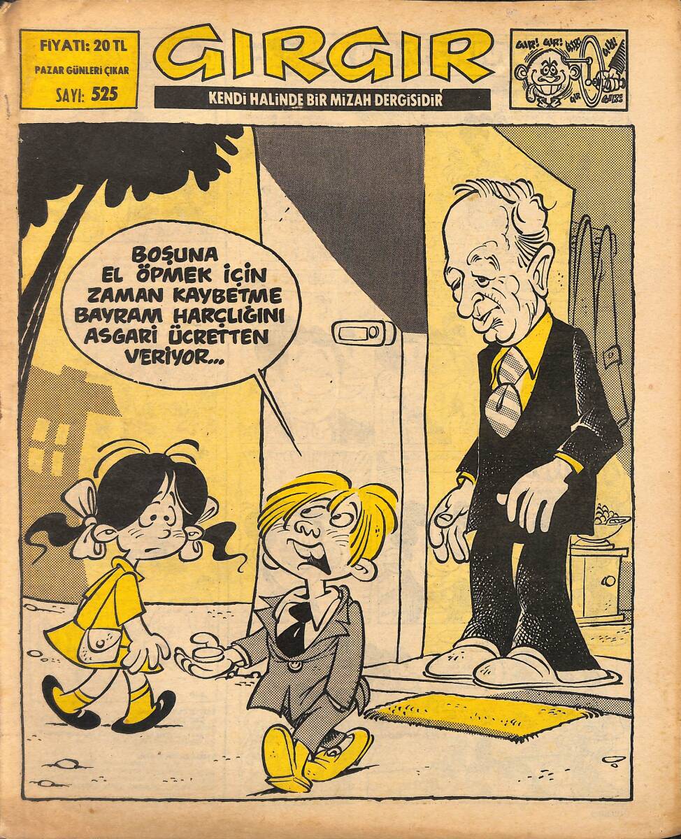 Gırgır Mizah Dergisi 26 Eylül 1982 Sayı : 525 NDR97523 - 1