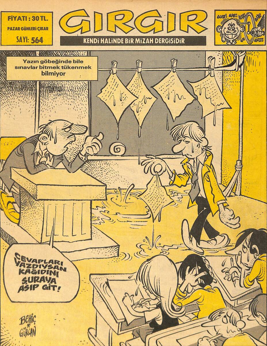 Gırgır Mizah Dergisi 26 Haziran 1983 Sayı : 564 NDR97290 - 1