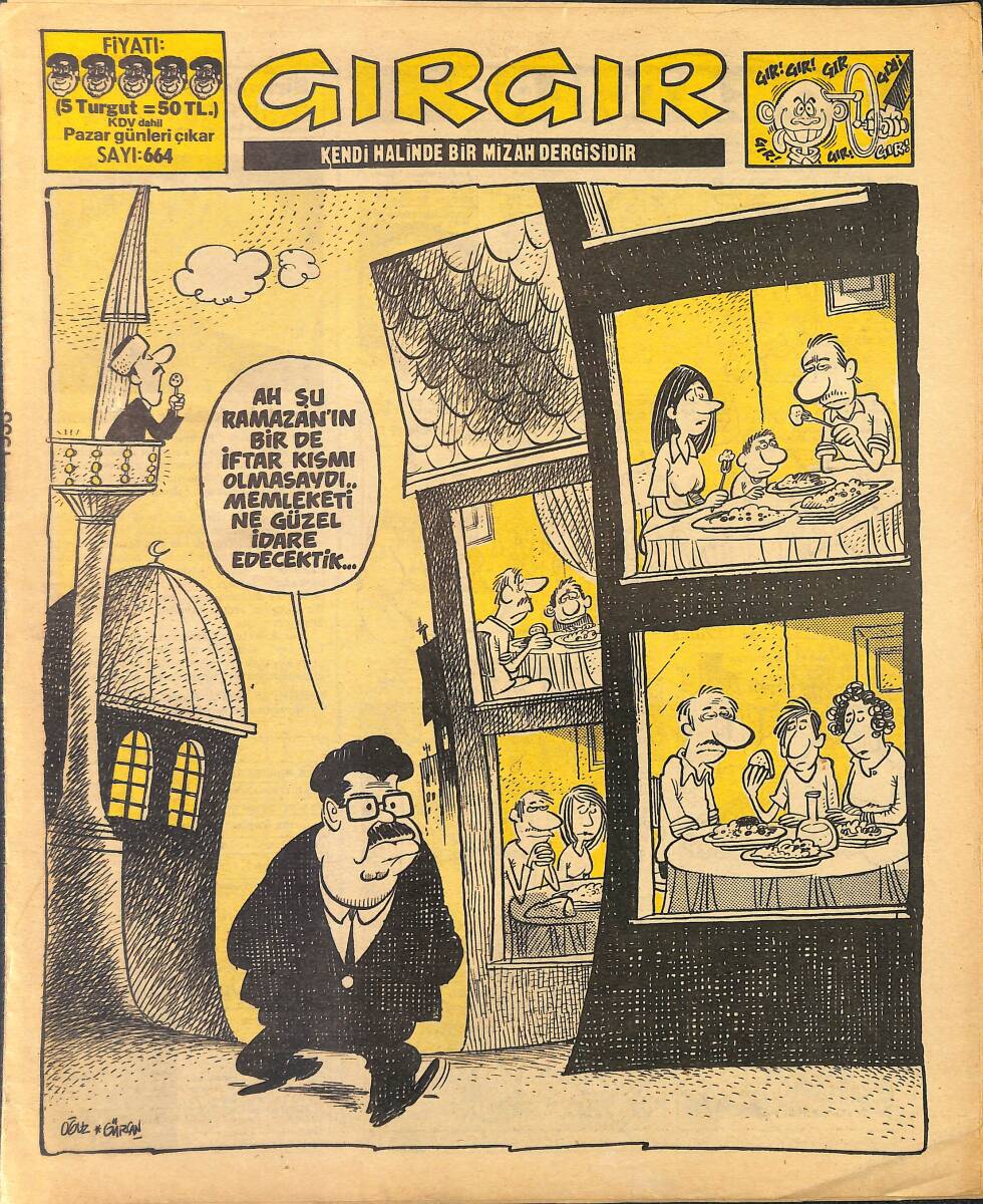 Gırgır Mizah Dergisi 26 Mayıs 1985 Sayı : 664 NDR97721 - 1