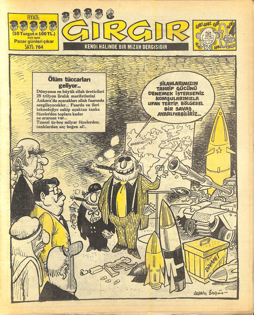 Gırgır Mizah Dergisi 26 Nisan 1987 Sayı : 764 NDR97009 - 1