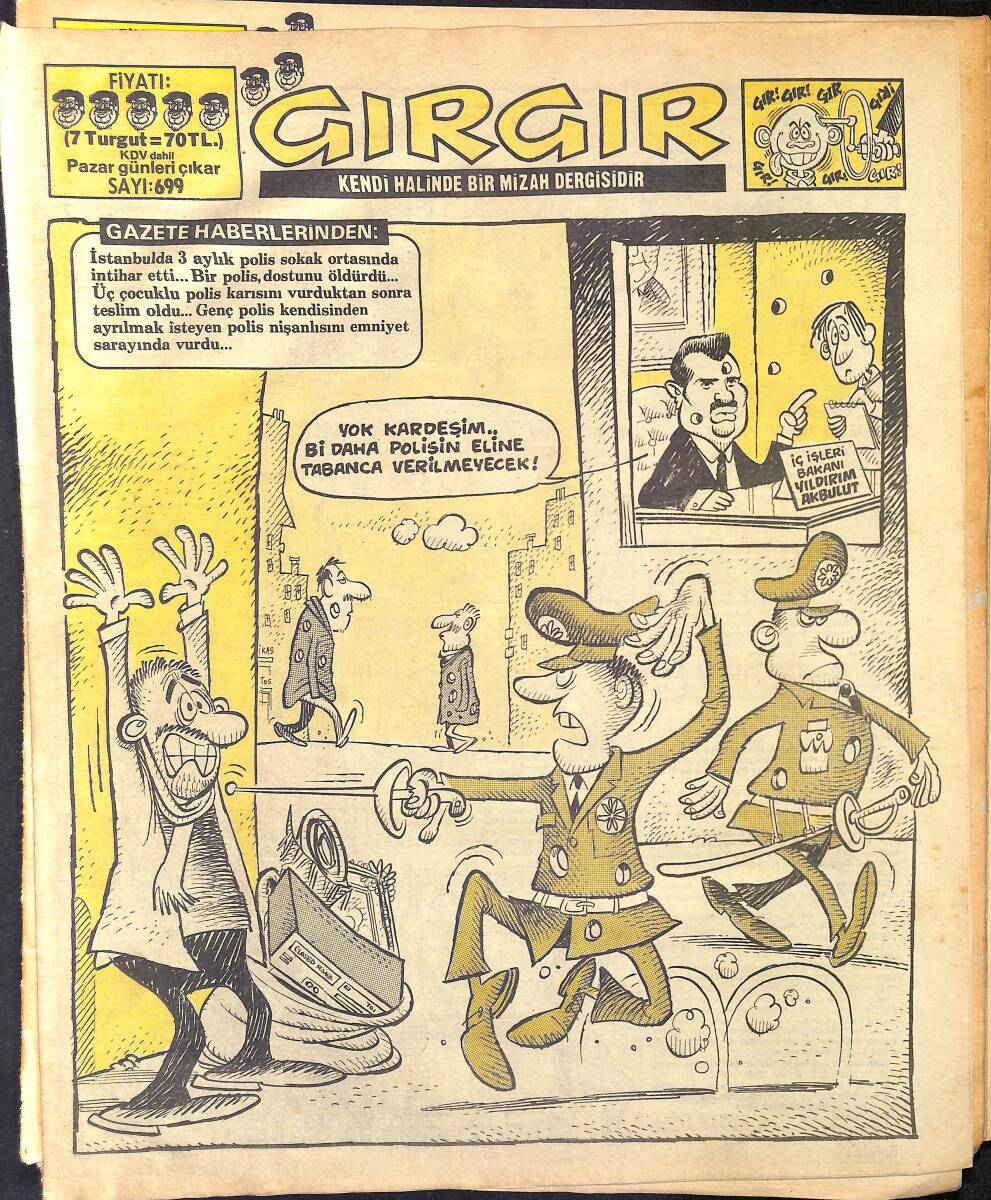 Gırgır Mizah Dergisi 26 Ocak 1986 Sayı : 699 NDR96910 - 1