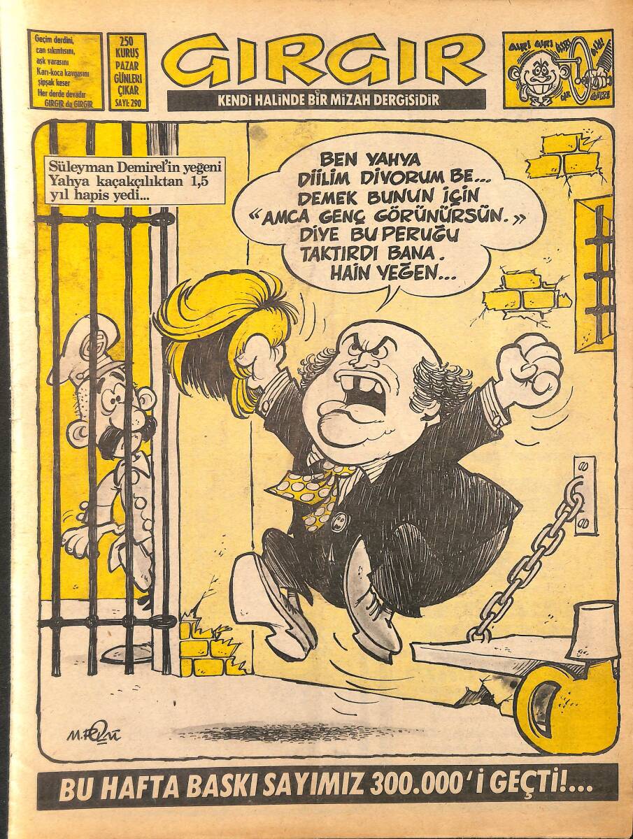 Gırgır Mizah Dergisi 26 Şubat 1978 Sayı : 290 NDR97625 - 1