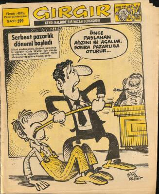 Gırgır Mizah Dergisi 26 Şubat 1984 Sayı 599 NDR80358 - 1