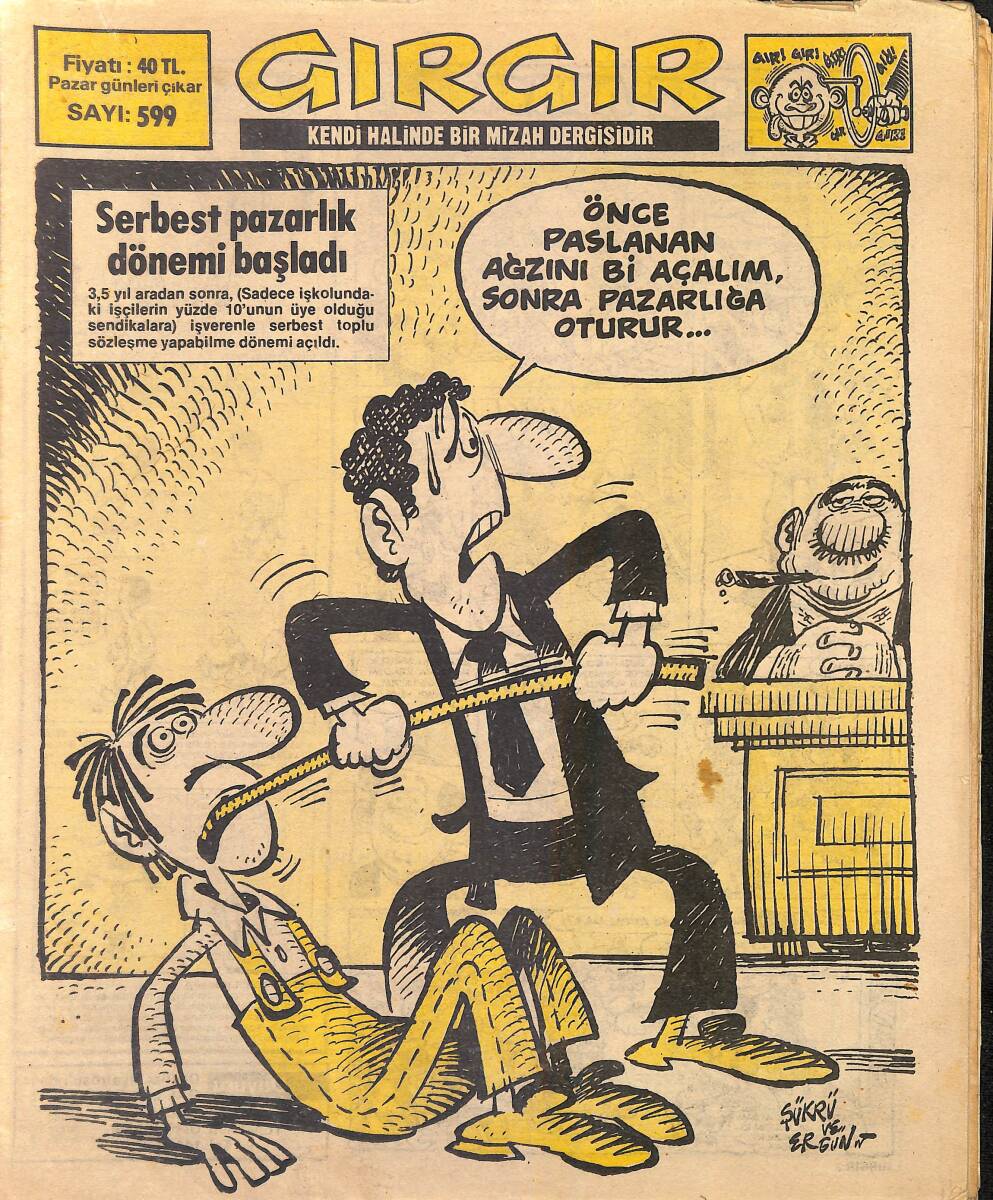 Gırgır Mizah Dergisi 26 Şubat 1984 Sayı : 599 NDR96860 - 1