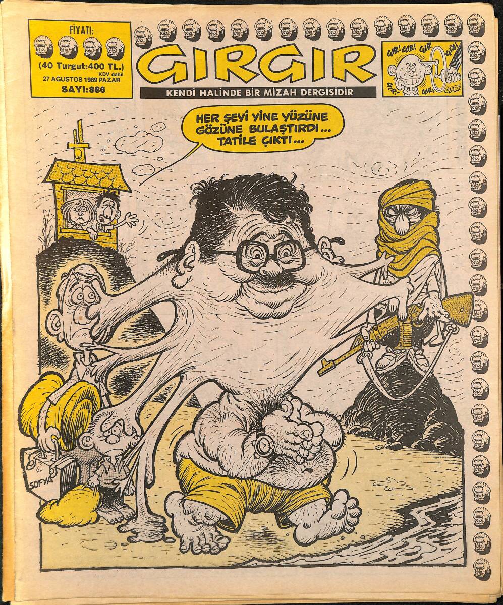 Gırgır Mizah Dergisi 27 Ağustos 1989 Sayı : 886 NDR96371 - 1