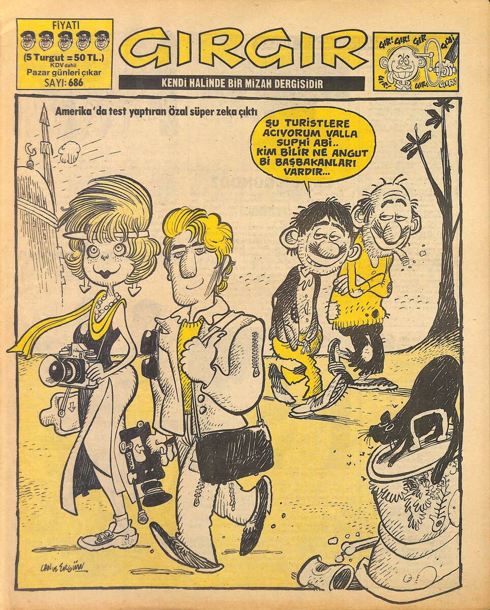 Gırgır Mizah Dergisi 27 Ekim 1985 Sayı : 686 NDR97751 - 1