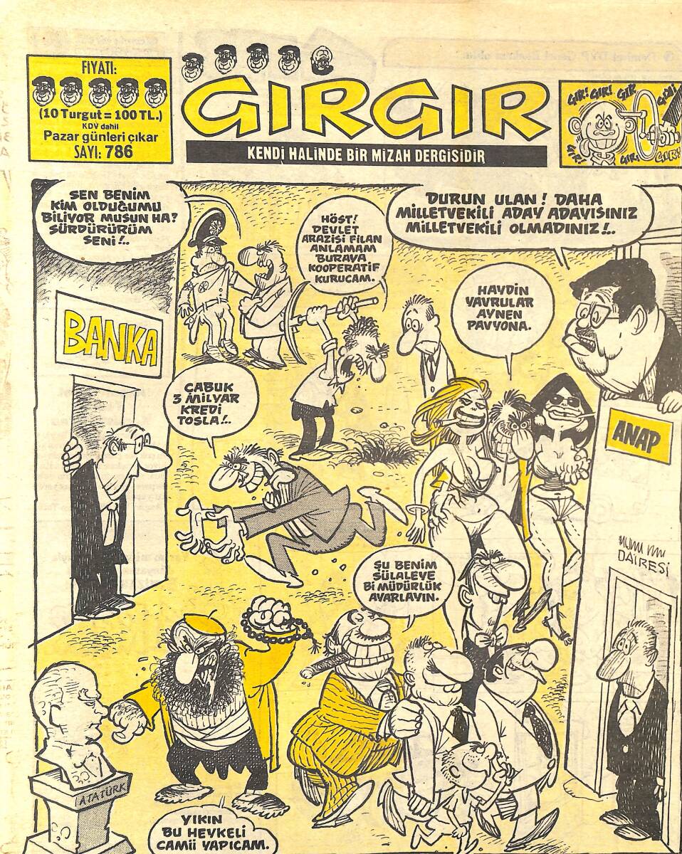 Gırgır Mizah Dergisi 27 Eylül 1987 Sayı : 786 NDR97020 - 1