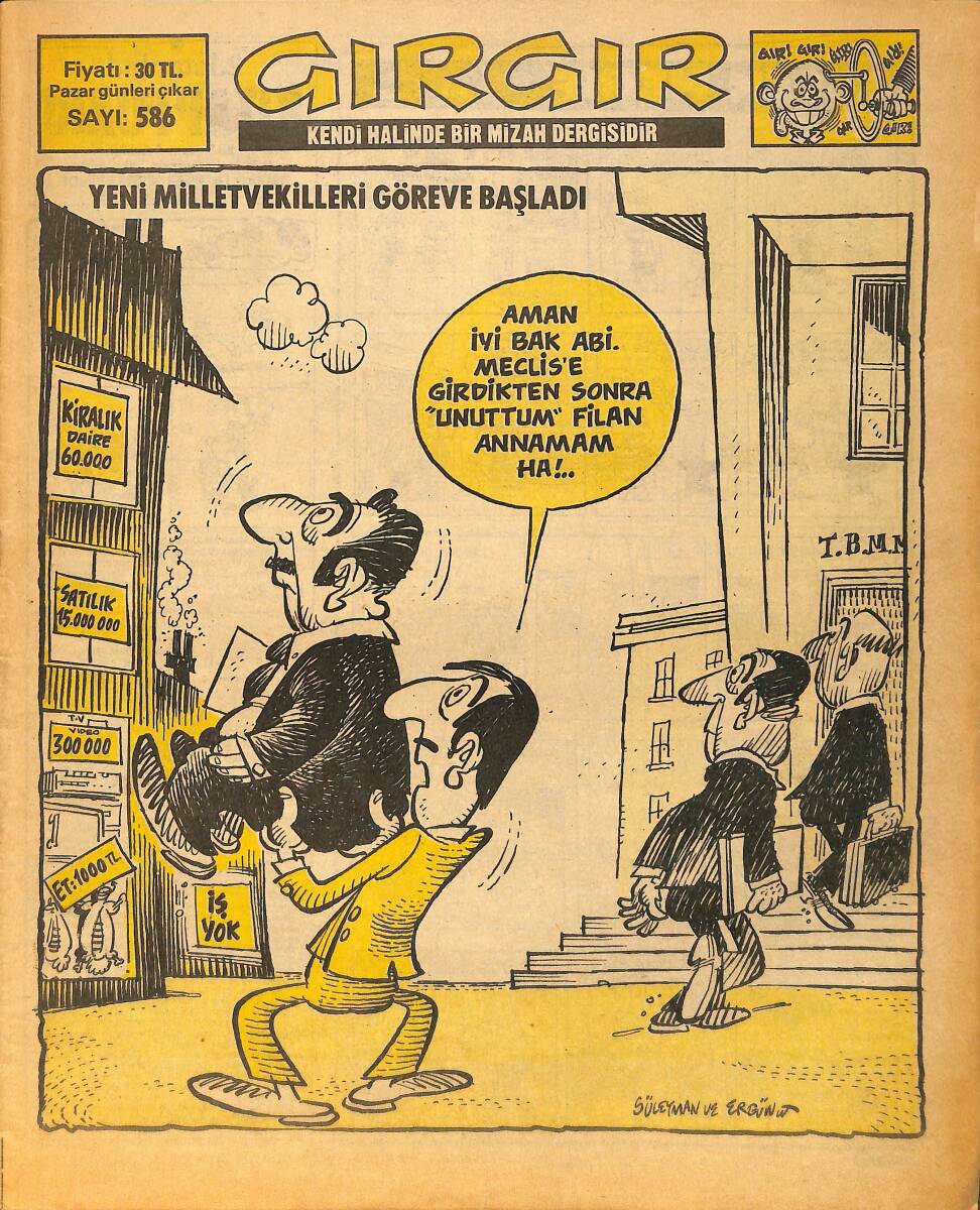 Gırgır Mizah Dergisi 27 Kasım 1983 Sayı : 586 NDR97247 - 1