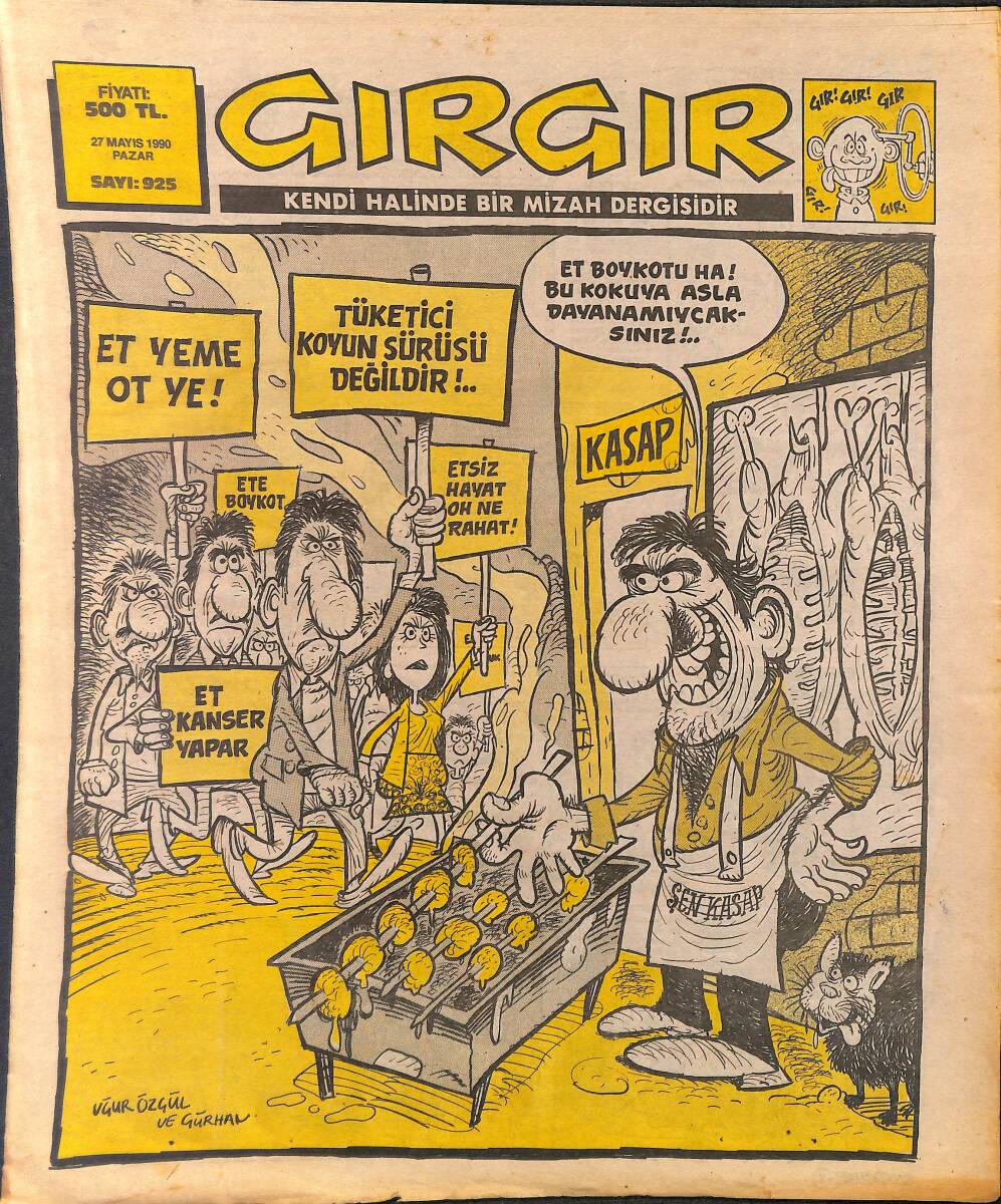Gırgır Mizah Dergisi 27 Mayıs 1990 Sayı: 925 NDR97857 - 1