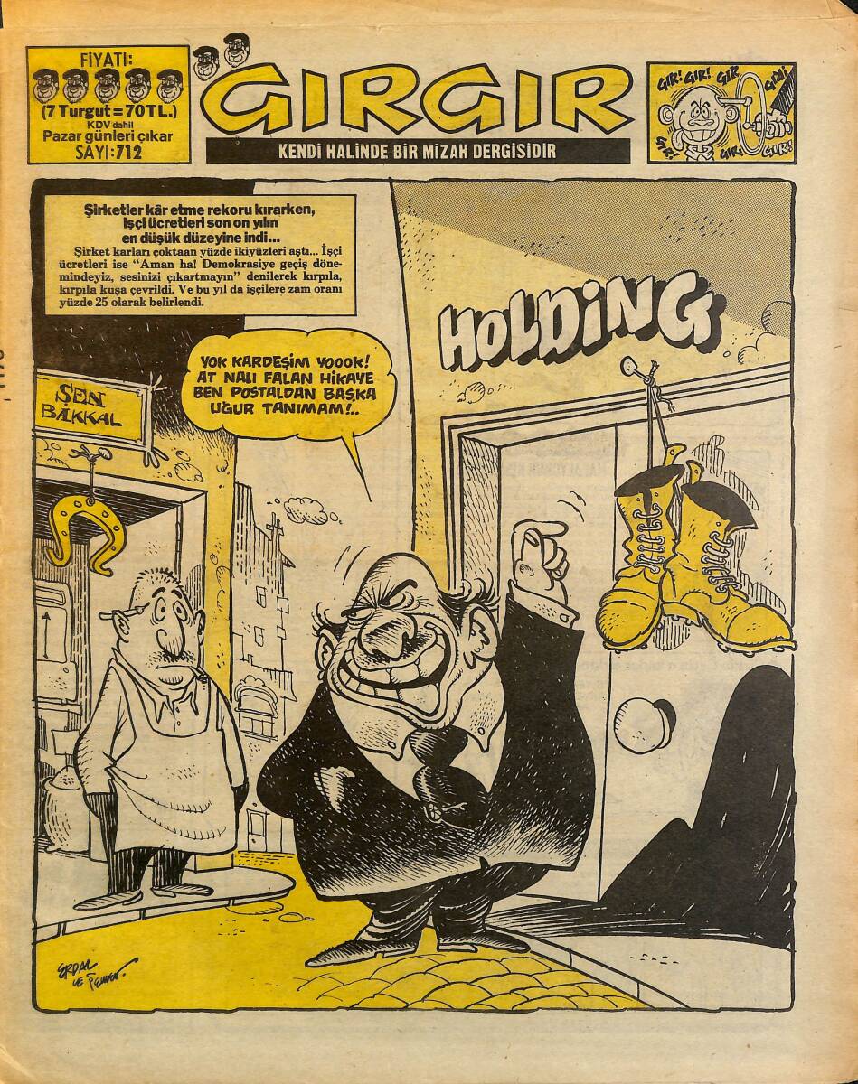 Gırgır Mizah Dergisi 27 Nisan 1986 Sayı: 712 NDR98011 - 1