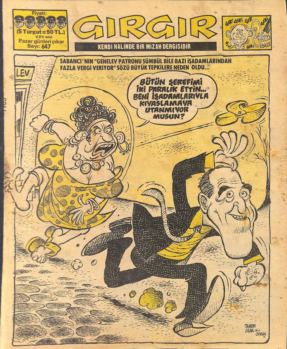 Gırgır Mizah Dergisi 27 Ocak 1985 Sayı : 647 NDR97738 - 1