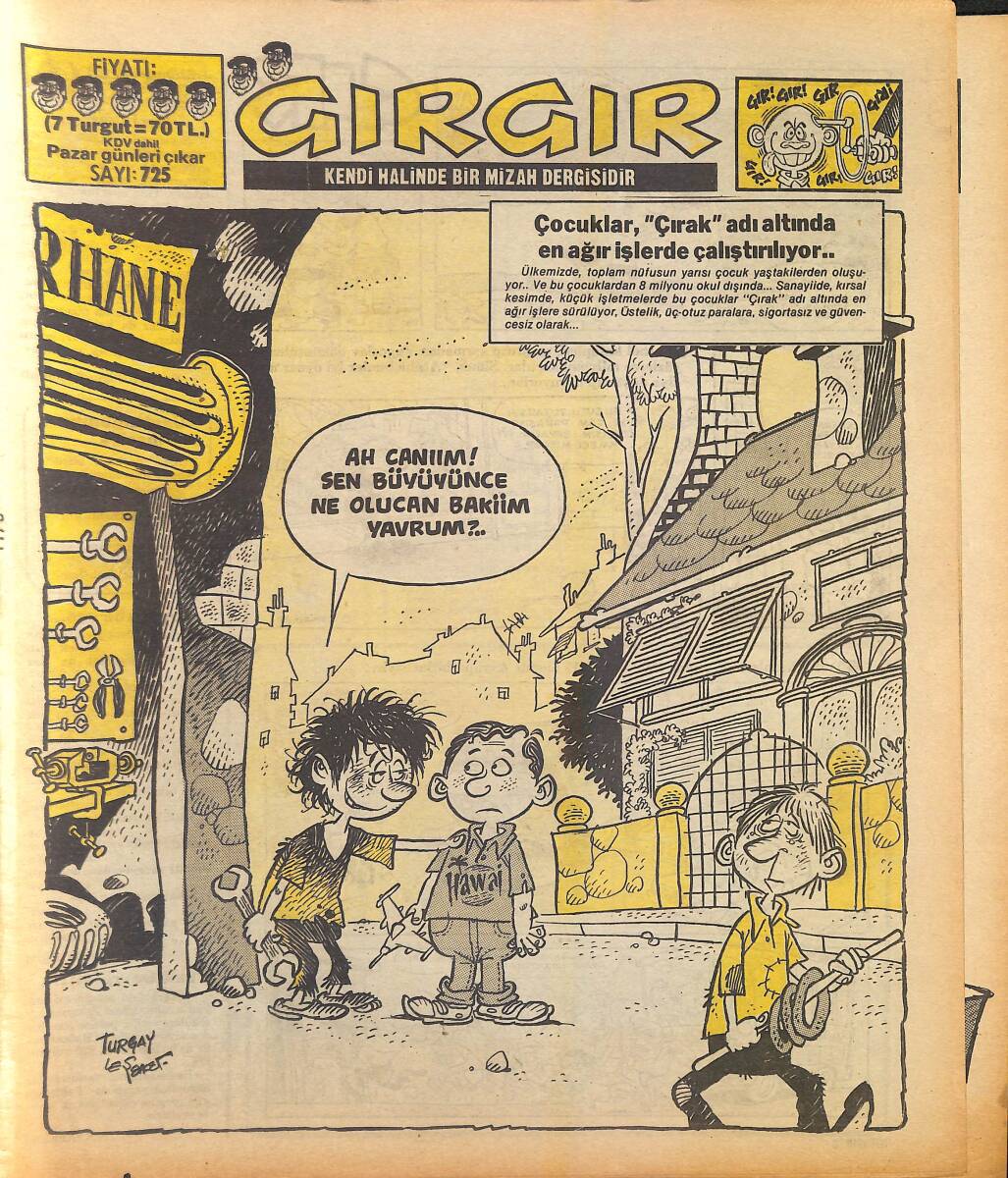 Gırgır Mizah Dergisi 27 Temmuz 1986 Sayı : 725 NDR96884 - 1
