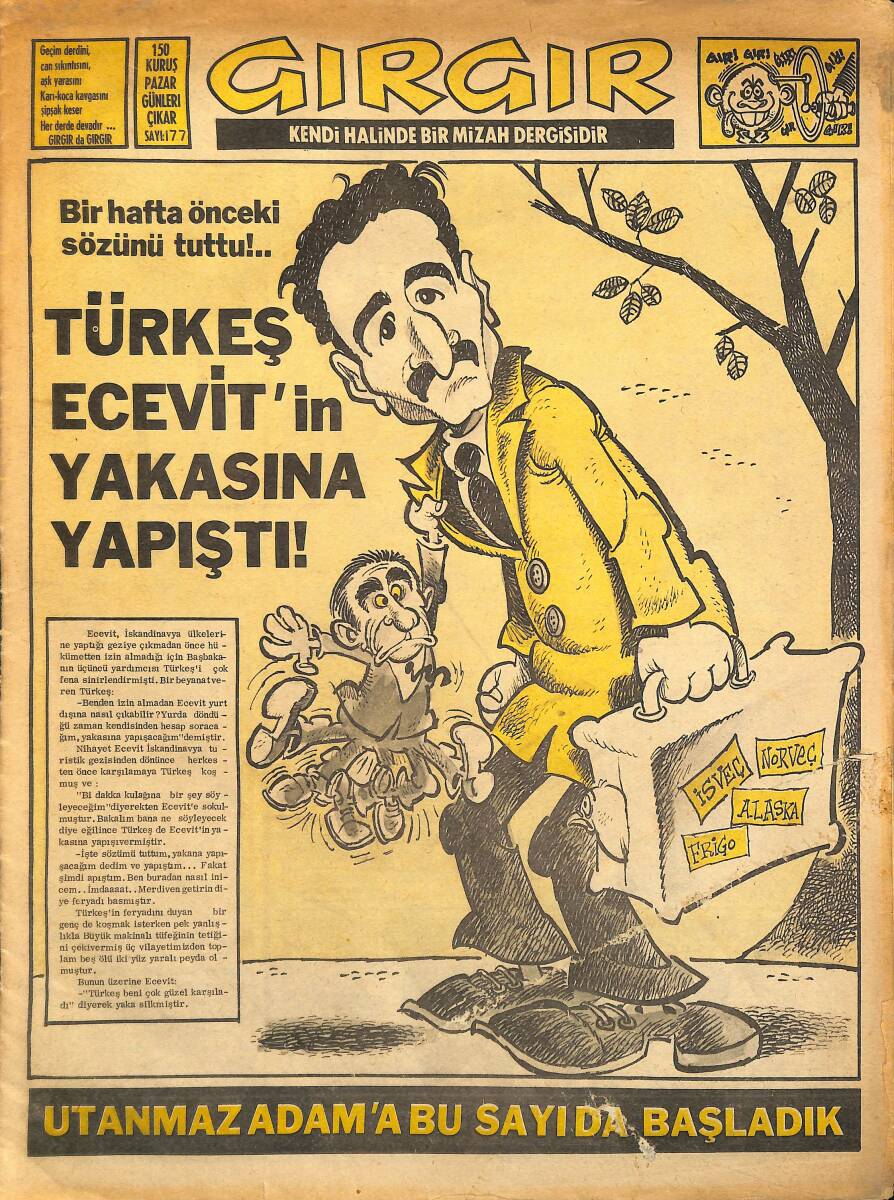 Gırgır Mizah Dergisi 28 Aralık 1975 Sayı : 177 NDR97225 - 1
