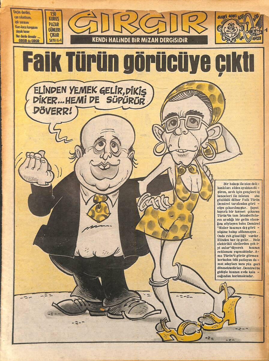 Gırgır Mizah Dergisi 28 Eylül 1975 Sayı 164 NDR94892 - 1
