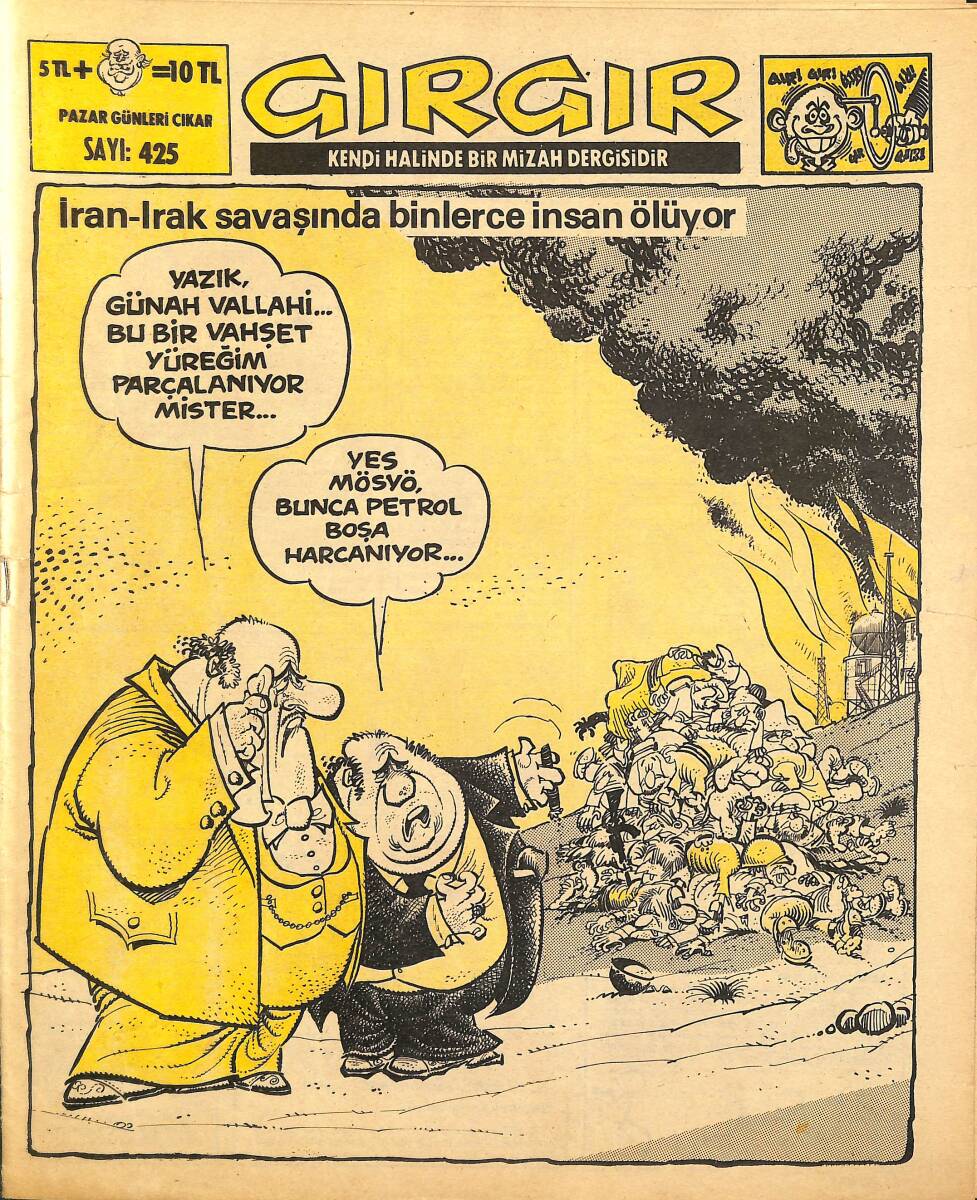 Gırgır Mizah Dergisi 28 Eylül 1980 Sayı : 425 NDR97700 - 1